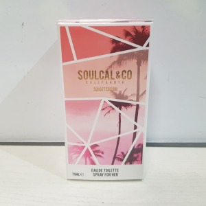 48 X BRAND NEW SOULCAL & CO CALIFORNIA SUNSET EDITION EAU DE TOILETTE - SPRAY FOR HER - 75ML