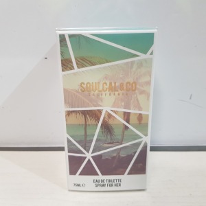 48 X BRAND NEW SOULCAL & CO CALIFORNIA EAU DE TOILETTE - SPRAY FOR HER - 75ML