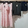 4 X MIXED CLOTHING LOT CONTAINING 2 BRAND NEW EMME MARELLA FLORAL WITH AND RED DRESSES IN SIZE UK 10 - RRP EACH £185 , 1 PEPE JEANS JUMPER IN GREY IN SIZE M AND 1 ARMANI EXCHANGE SHORTS IN NAVY BLUE IN SIZE 30