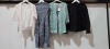 100 X PIECE MIXED NEW CLOTHING LOT TO INCLUDE JOGGERS - JUMPERS - BLAZERS - BLOUSES - DRESSES - SHIRTS - PANTS - PLEASE SEE PICTURE FOR REPRESENTATIVE ITEMS (ITEMS HAVE BEEN DELABELLED)