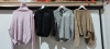 100 X PIECE MIXED NEW CLOTHING LOT TO INCLUDE JOGGERS - JUMPERS - BLAZERS - BLOUSES - DRESSES - SHIRTS - PANTS - PLEASE SEE PICTURE FOR REPRESENTATIVE ITEMS (ITEMS HAVE BEEN DELABELLED)