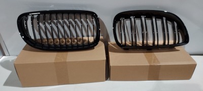 10 X BRAND NEW BMW E92 / E93 3 SERIES GLOSS BLACK FRONT KIDNEY GRILLS AND 7 X BRAND NEW BMW E90 3 SERIES GLOSS BLACK FRONT KIDNEY GRILLS