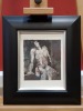 20TH CENTURY ENGLISH SCHOOL OIL PAINTING ON BOARD SEATED FEMALE NUDE SIGNED INDISTINCTLY 7 X 6 1/2 INCH (18CM X 16.5CM) (AUTHENTICATED BY AN INDEPENDENT ART VALUER)