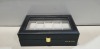30 X BRAND NEW HOWICK 10 SLOT WATCH BOXES IN SIZE L 34 D 21 H10CM IN 6 BOXES