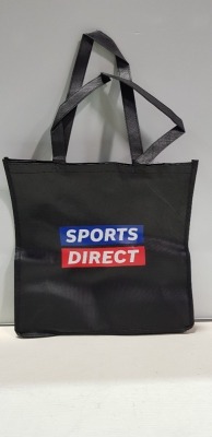 900 X BRAND NEW SPORTS DIRECT REUSABLE TOTE IN SIZE 36 X 36 X 10 CM BAGS IN 9 BOXES