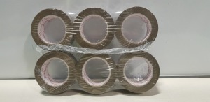 54 PACKS OF 6 BRAND NEW PACKAGING TAPE SIZE 48MM BY 132 MTR IN 9 BOXES