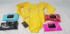 100 + PIECE BRAND NEW MIXED TAPPERS AND POINTERS LOT TO INCLUDE LONG SLEEVE LEOTARDS IN RED-YELLOW-AQUA-PINK -BLACK - WRAPOVER SKIRTS - BELTS ETC ALL IN VARIOUS SIZES - IN 5 BOXES