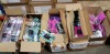 100 + PIECE BRAND NEW MIXED TAPPERS AND POINTERS LOT TO INCLUDE SLEEVELESS GYMNASTIC LEOTARDS IN PINK AND NAVY - HIPSTER MICRO SHORTS IN PINK - BLUE - CAPRI SHINE LEGGINGS IN PINK AND BLUE - CHEETAH PRINT SHORTS ALL IN VARIOUS SIZES IN 5 BOXES - 2