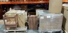 9 PC BATHROOM LOT IE. 5 X BRAND NEW FREESTANDING 2 DOOR VANITY UNIT - IN WALNUT - L 500 X D 48 X H 82 CM 4 X BRAND NEW SENDAI G650 OPEN WASHBASIN STAND - IN DIJON WALNUT ( 29310 / 372 ) - ON 2 PLTS - 4