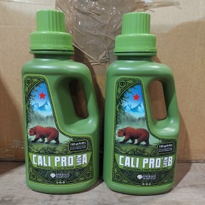 72 X BRAND NEW EMERALD HARVEST CALI PRO PROFESSIONAL 2- PART NUTRIENT - 950 ML BOTTLES 36 X GROW A 36 X GROW B