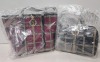 2 X BRAND NEW MIXED VERSACE JEANS COUTURE BAG LOT TO INCLUDE 1X VERSACE JEANS PRINTED BAG IN WINE SIZE L-35CM - H-30CM - D-13CM - 1X VERSACE JEANS PRINTED BAG IN NAVY SIZE - L-30CM - H-20CM - D-13CM (CLG CODE AUTHENTICATED) - 2