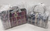 2 X BRAND NEW MIXED VERSACE JEANS COUTURE BAG LOT TO INCLUDE 1X VERSACE JEANS PRINT BAG IN WINE WITH SHOULDER STRAP WITH 3 ZIPPED COMPARTMENTS - SIZE L-35CM - H-25CM - D-13CM - 1X VERSACE JEANS PRINTED BAG IN NAVY SIZE - L-30CM - H-20CM - D-13CM (CLG COD - 2