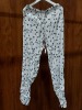 5 X BRAND NEW JUICY COUTURE FLOWER PRINTED WISTERIA WHITE PYJAMA BOTTOMS/PANTS IN SIZES 6-8-12 - £110 PP