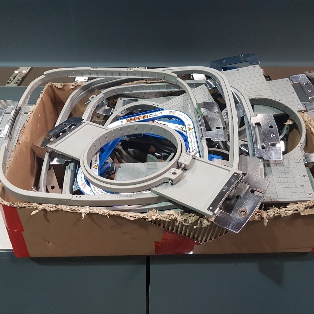 RACER CLASSIC 6S EMBROIDERY MACHINE WITH A NUAIR 50L COMPRESSOR 6 HEADS ...