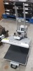 1 X UK PRESS PROFFESONAL HEAT PRESS MACHINE - WITH DIGITAL DISPLAY SCREEN - TEMPERATURE CONTROL - INCLUDES 2 HEAT PADS - SLIDING BOTTOM TIER ( CODE : CH1702) (YEAR OF MANUFACTURE : 09/2023 ) S/N : CH-1778 )