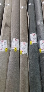 1 X PART ROLL OF HIGH QUALITY STAIN FREE - LUXURY SOFT CARPET IN BEIGE COLOUR APPROX 3 X 4 METER ROLL