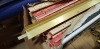 50 X PIECE BRAND NEW MIXED CARPET LOT TO INCLUDE ALUMINIUM DOOR STRIPS - ALUMINIUM CARPET EDGING - ROBERTS CARPET GRIPPER STRIPS ETC ALL IN VARIOUS SIZES - 2
