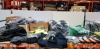 LARGE AMOUNT OF BRAND NEW MIXED SAFETY CLOTHING LOT CONTAINING BLACKROCK HI-VISIBILITY POLO SHIRTS IN SIZE M - WATERPROOF GREEN JACKETS IN SIZE L , CELESTIAL TOPS IN BLUE SIZE M , RESULT URBAN ICE BIRD PADDED GILETS IN SIZE L ETC ON A FULL BAY
