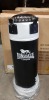 1 X BRAND NEW 4 FT LONSDALE LEATHER HEAVY BOXING BAG - IN BLACK AND WHITE - NO BOX -