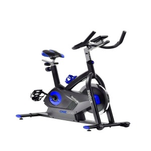 1 X REEBOK ONE GSB BIKE INDOOR EXERCISE BIKE -0 IN BLACK AND BLUE ( MODEL : RVON-11600 ) ( PLEASE NOTE THESE ARE CUSTOMER RETURNS - CONDITION UNKNOWN )