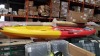 1 X BRAND NEW GUL HAWKERS 2 PERSON KAYAK - IN RED AND ORANGE - INCLUDES 2 REMOVABLE COMFORT SEATS /4 X PADDLES / DRY SEAL HATCHES / PADDLE HOLDERS / ( SIZE : 380 CM LENGTH / BEAM 85CM / DEPTH 35 CM ) - 32KG