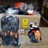 100 PAIRS OF BRAND NEW VARIOUS WORK GLOVES TO INC;UDE WONDER GRIP U-FEEL WORK GLOVES IN SIZE 10 / XL - 8 / M , WONDER GRIP DEXCUT WORK GLOVES IN SIZE 7.5 / WONDER GRIPO THERMO PLUS WORK GLOVES IN SIZE 9 / L - IN 1 BOX
