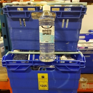 87 PIECE MIXED LOT CONTAINING - 75 X BRAND NEW BOND IT 750ML WHITE SPIRITS (06/2023 ) / 6 X BRAND NEW BONT IT B3 FILL AND FIX EXPANDING FOAM (07/2023 ) 750 ML CANS / 4 X BRAND NEW BOND IT CONTRACTORS GRADE PVA ADHESIVE AND SEALER 1 L BOTTLES ( 02/202