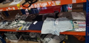 17 X PIECE BRAND NEW MIXED CLOTHING LOT TO INCLUDE WEIRD FISH ORGANIC LONGSLEEVE CHECK SHIRT 2XL - BOO HOO MAN CHECK OVERSHIRT XL - STRADIVARIUS WIDE LEG TROUSERS UK10- NEXT DENIM SHORTS UK12 - LYCRA 5 PACK OF BREIFS UK14 ETC