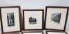6 X PIECE MIXED WOODEN PHOTO FRAMES I.E DEANSGATE MANCHESTER - TOWN HALL MANCHESTER - CATHERDRAL MANCHESTER - CITY EXCHANGE MANCHESTER - PURPORTEDLY SIGNED BY RILEY - 2
