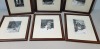 6 X PIECE MIXED WOODEN PHOTO FRAMES I.E DEANSGATE MANCHESTER - TOWN HALL MANCHESTER - CATHERDRAL MANCHESTER - CITY EXCHANGE MANCHESTER - PURPORTEDLY SIGNED BY RILEY - 3