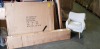 2 X PIECE MIXED FURNITURE LOT TO INCLUDE 1X HOME LIFELED DOUBLE BED IN BLACK - 1X HOME LIFE WALTON ARMCHAIR IN BIEGE