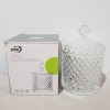 96 X BRAND NEW DELI GLASSWARE SMALL CUT GLASS CANDY BOX IN 2 BOXES 8CM DIAM - HEIGHT 8CM