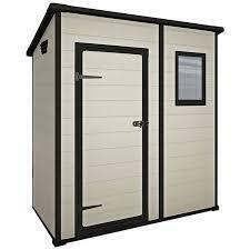 1 X KETER MANOR PENT SHED 6 X 4 FT IN BOX (PLEASE NOTE CUSTOMER RETURNS) 200WX115DX15H CM