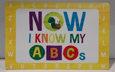 288 X BRAND NEW NOW I KNOW MY ABC PLACEMATS IN 2 BOXES