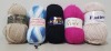 100 X BRAND NEW STYLE CRAFT KNITTING YARNS IN VARIOUS COLOURS IE FAWN, SKY BLUE, FOREST AND HOT PINK IN VARIOUS SIZES IE APPROX 295 METRES, 175 METRES AND 294 METRES ETC IN ONE BOX.