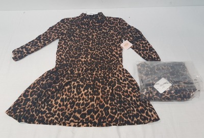10 X BRAND NEW JUICY COUTURE MINI WINTER LEOPARD PRINT DRESS SIZE 12 YEARS RRP-£100PP