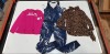 10 X PIECE BRAND NEW MIXED JUICY COUTURE CLOTHING LOT TO INCLUDE REGAL JUNGLE CAT HENLEY ROMPER - LEOPARD PRINT BLOUSE - WHITE T-SHIRT - BUT IM POPULAR T-SHIRT - BRIGHT SAPHIRE TOP- ETC ALL IN VARIOUS SIZES