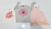 10 X PIECE BRAND NEW MIXED JUICY COUTURE CLOTHING LOT TO INCLUDE POWDER PINK TOP - FANCY SCRIPT TEE - PYJAMA TOP - JUICY GREY JUMPER - ETC ALL IN VARIOUS SIZES