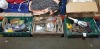 5000 X PIECE MIXED LOT TO INCLUDE LARGE AMOUNT OF STAINLESS/GALVANISED STEEL NUTS AND BOLTS IN VARIOUS SIZES - CUTTING DISK - LIFTING CHAINS - ROLL OF PLASTIC - EAR MUFFS - ETC IN 5 TRAYS - TRAYS NOT INCLUDED