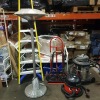 6 X PIECE MIXED LOT TO INCLUDE 1 X WERNER 5 STEP LADDERS - 1 X TITAN INDUSTROIAL HOOVER - 1X HENRY HOOVER - 1X HEAT LAMP - 2X SACK TRUCKS