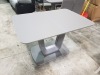 1 X LAZARO EXTENDABLE DINING TABLE 120-160CM IN GRAPHITE GREY - GOOD CONDITION