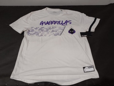 21 X BRAND NEW ACTIVISION CDL SS HOME JERSEY IN WHITE/PURPLE ALL IN SIZE XL IN ONE TRAY ( TRAY NOT INCLUDED)