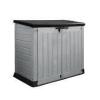 1 X KETER STORE IT OUT MAX STORAGE BOX- 1200 LITRE CAPACITY IN BLACK AND GREY