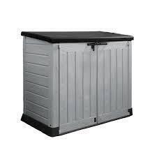 1 X KETER STORE IT OUT MAX STORAGE BOX- 1200 LITRE CAPACITY IN BLACK AND GREY