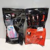 60 X BRAND NEW SONDICO SHIN GUARDS IN WHITE/PINK/BLUE IN KIDS SIZE IN ONE BOX - 2