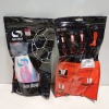 60 X BRAND NEW SONDICO SHIN GUARDS IN WHITE/PINK/BLUE IN KIDS SIZE IN ONE BOX - 2