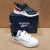 20 X BRAND NEW MIXED REEBOK KIDS TRAINERS 10 X ROYAL COMPLETE CLN IN WHITE/NAVY AND RED IN SIZE USA 13 , 5 X RUSH RUNNER 3 ALT COLD IN GREY/RED AND NAVY IN SIZE USA 13 , 2 RUSH RUNNER 3 ALT NIGHT IN BLUE/WHITE AND RED IN SIZE USA 13 AND 3 X ROYAL COMPLE