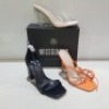 15 X MIXED MISSGUIDED WOMENS SHOES CONTAINING ENTRY BLOCK HEELED SANDAL IN BLACK, STRAPPY RING DETAIL HEELED SANDAL IN ORANGE , SQUARE TOE PATENT HEELED SANDAL IN BLACK , WIDE FIT MID CLEAR HEEL BLOCK IN NUDE ETC ALL IN SIZE 5 (NOTE - SOME HAVE SECURITY 