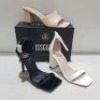 15 X MIXED MISSGUIDED WOMENS SHOES CONTAINING SQUARE TOE PATENT HEELED SANDAL IN BLACK, BASIC BARELY THERE IN BLACK , WF SQUARE TOE BLOCK HELL MULE SANDALS IN SAND , BLOCK HEEL TIE UP HEELED SANDAL IN BLACK ETC ALL IN SIZE 5 (NOTE - SOME HAVE SECURITY TA