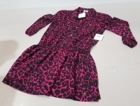 11 X BRAND NEW JUICY COUTURE SWEET RASPBERRY WINTER LEOPARD PRINT DRESS 4 X 12 YRS , 4 X 10 YRS 2 X 7 YRS , 1 X 8 YRS - RRP&pound;100PP